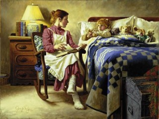 Este- anya, kislány